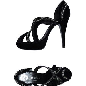 Rodo bejeweled platform sandals